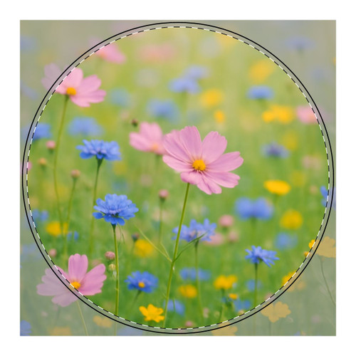 Whimsical Wildflowers - PU Leather Mouse Mat Whimsical Wildflowers - PU Leather Mouse Mat