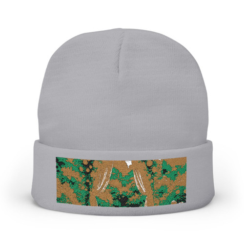 Whimsical Garden Bliss - Knit Beanie (Embroidery)