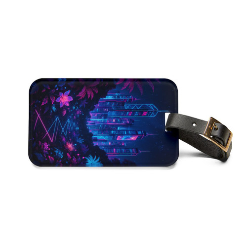 Neon Dreamscape - Luggage Tag