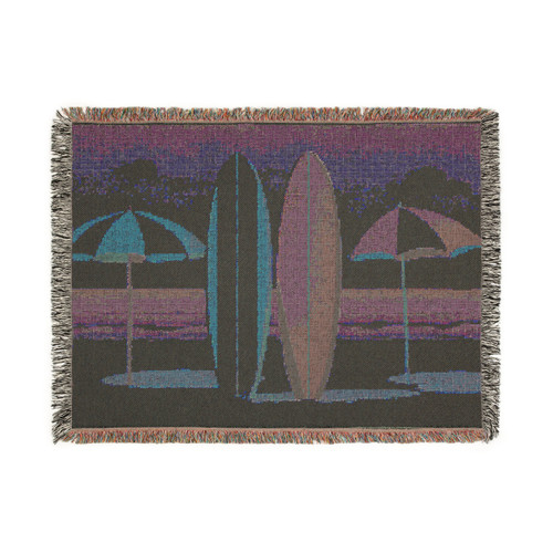 Retro Beach Getaway - Woven Blanket