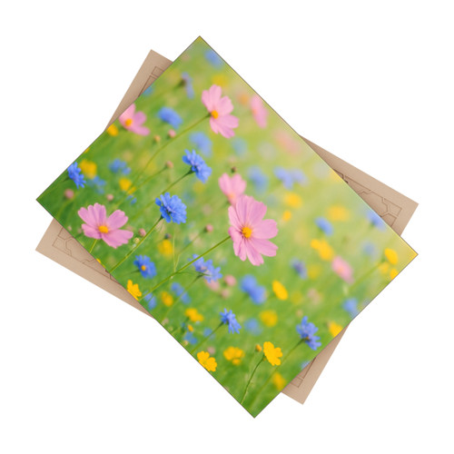 Whimsical Wildflowers - Ceramic Photo Tile