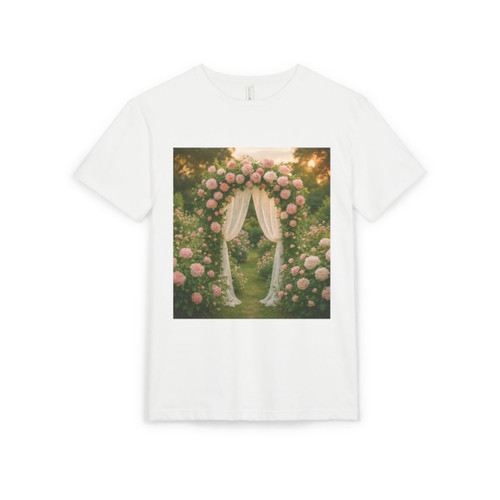 Whimsical Garden Bliss - Unisex Sueded T-Shirt