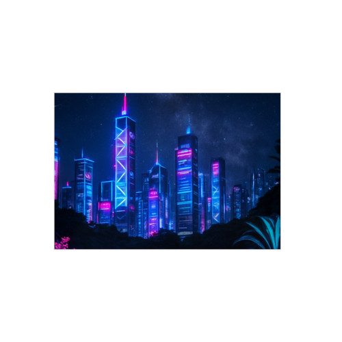 Neon Dreamscape - Foam Board