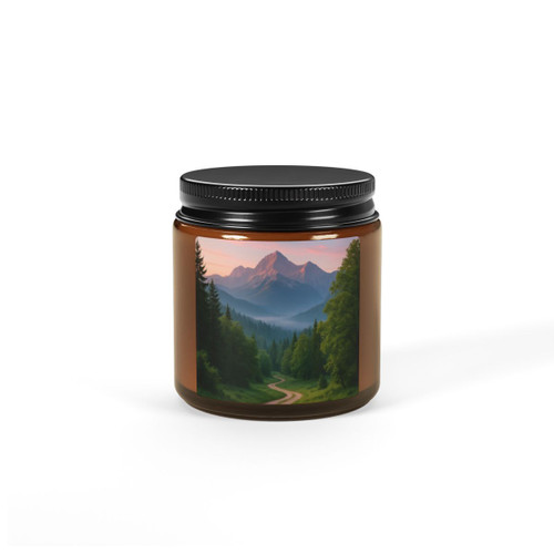 Wisdom in Nature - Scented Soy Candle (Multi-Size, Amber Jar)