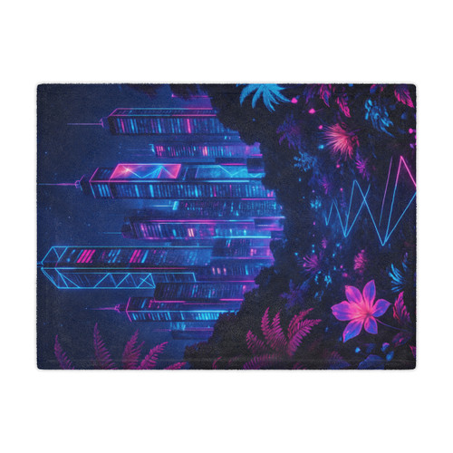Neon Dreamscape - Minky Blanket
