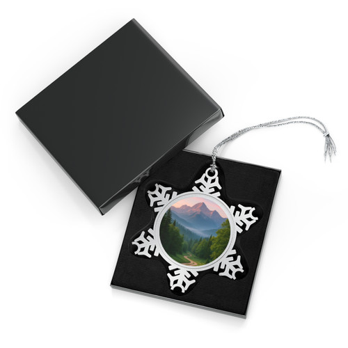 Wisdom in Nature - Pewter Snowflake Ornament