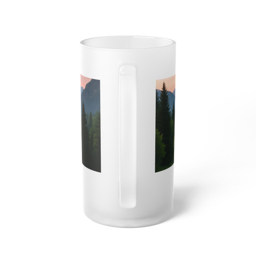 Wisdom in Nature - Frosted Glass Beer Mug