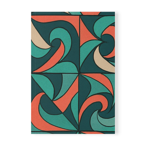 Geometric Pulse - Softcover Notebook, A5