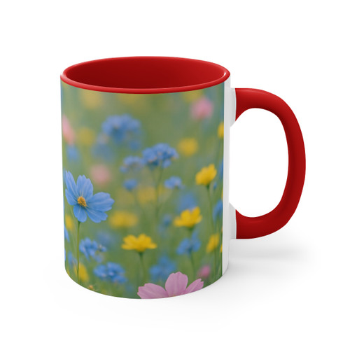 Whimsical Wildflowers - Colorful Accent Mugs, 11oz
