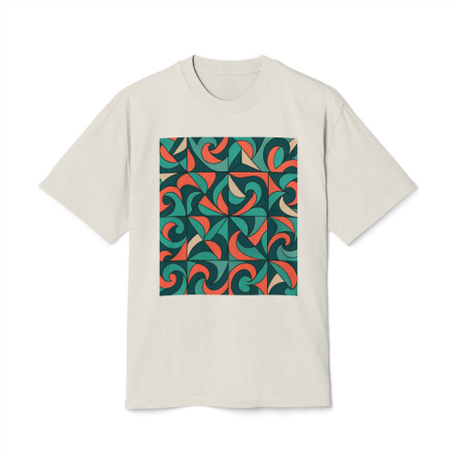 Geometric Pulse - Unisex Heavy Faded Tee Geometric Pulse - Unisex Heavy Faded Tee