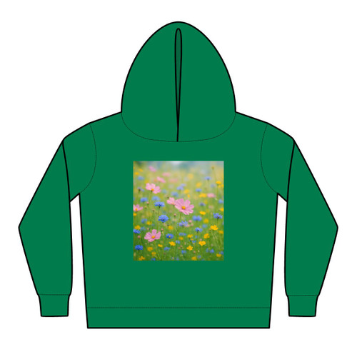Whimsical Wildflowers - Toddler Pullover Fleece Hoodies Whimsical Wildflowers - Toddler Pullover Fleece Hoodies