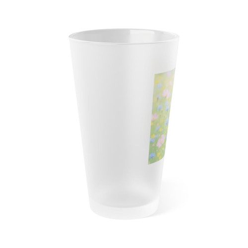 Whimsical Wildflowers - Frosted Pint Glass, 16oz
