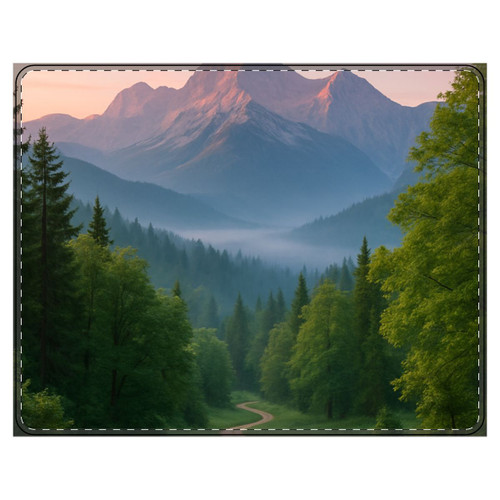 Wisdom in Nature - PU Leather Mouse Mat