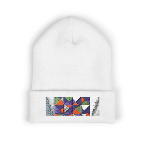 Geometric Pulse - Classic Cuffed Beanie (Embroidery)