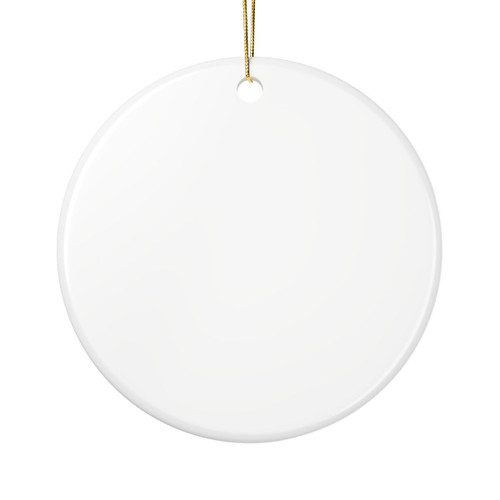 Whimsical Garden Bliss - Ceramic Ornaments, 2-Side Print