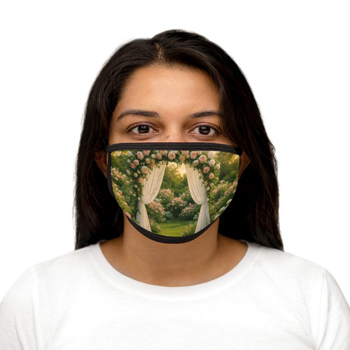 Whimsical Garden Bliss - Mixed-Fabric Face Mask