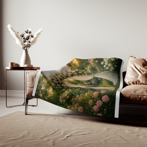 Whimsical Garden Bliss - Sweatshirt Blanket