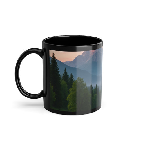 Wisdom in Nature - Black Coffee Cup, 11oz