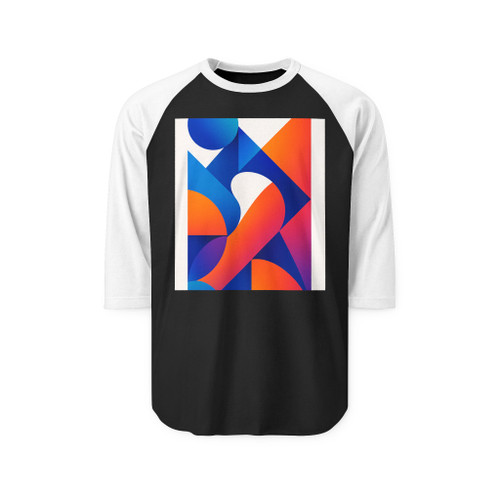 Dynamic Echoes - Unisex Three-Quarter Sleeve Raglan Shirt