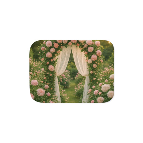 Whimsical Garden Bliss - Sherpa Blanket, Two Colors