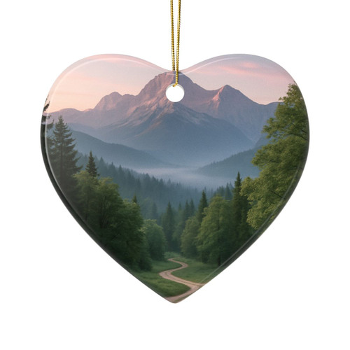 Wisdom in Nature - Ceramic Ornaments, 2-Side Print