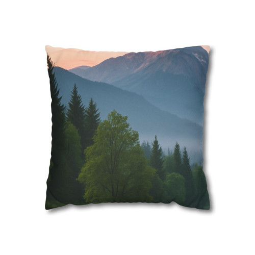 Wisdom in Nature - Faux Suede Square Pillowcase