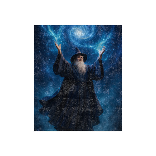 Celestial Spellcaster - Crushed Velvet Blanket