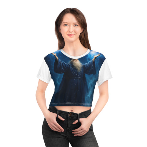 Celestial Spellcaster - Crop Tee (AOP)