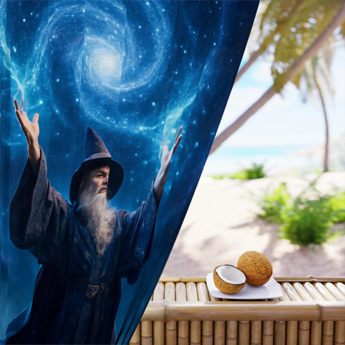 Celestial Spellcaster - Window Curtains (1 Piece)
