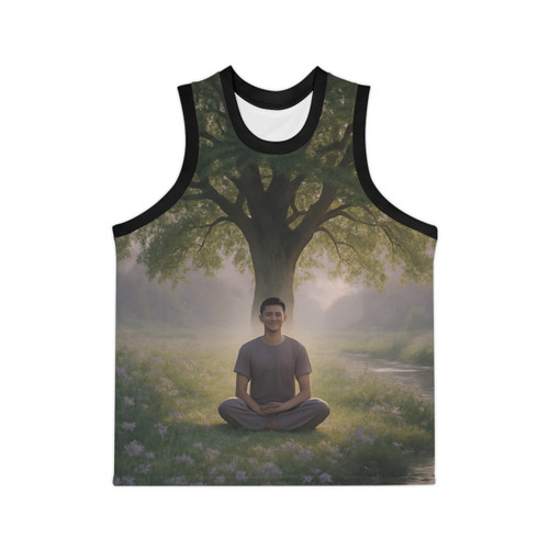 Serenity Flow - Unisex Basketball Jersey (AOP)