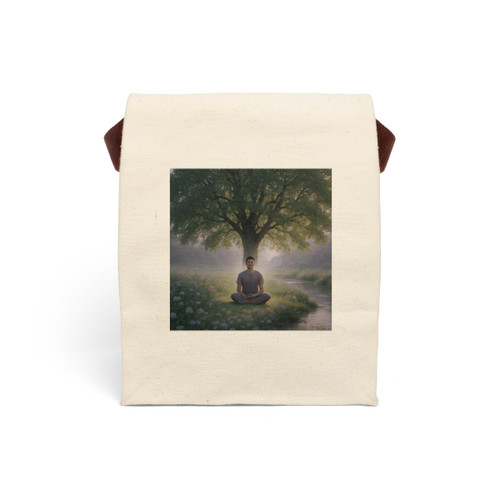 Serenity Flow - Canvas Lunch Bag With Strap