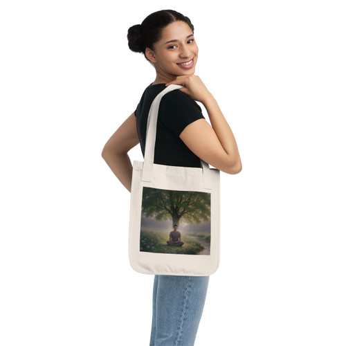 Serenity Flow - Organic Canvas Tote Bag