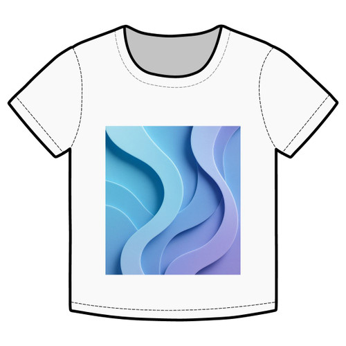 Ethereal Wave Symphony - Organic Rib Baby Tee