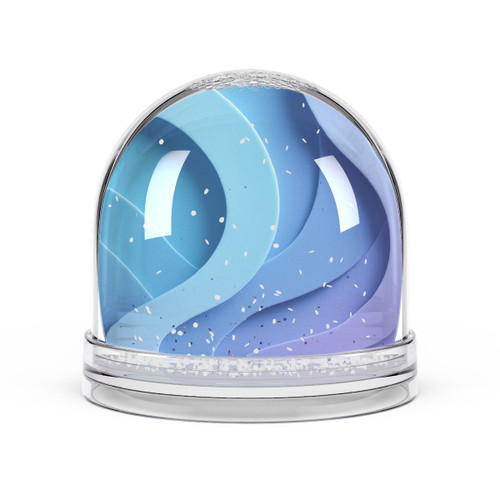 Ethereal Wave Symphony - Snow Globe