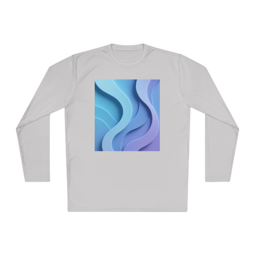 Ethereal Wave Symphony - Unisex Lightweight Long Sleeve Tee