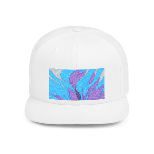 Ethereal Wave Symphony - Flat Bill Snapback