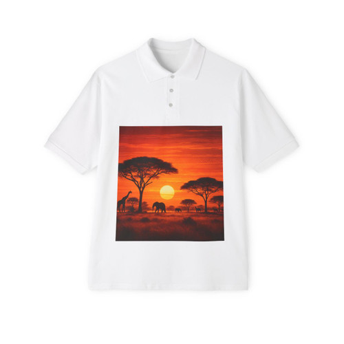 Savanna Dreamscape - Men's Piqué Polo