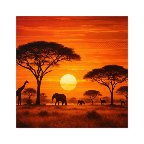 Savanna Dreamscape - Square Stickers, Indoor\Outdoor