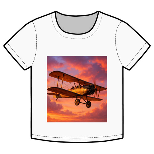 Vintage Flight Elegance - Organic Rib Baby Tee