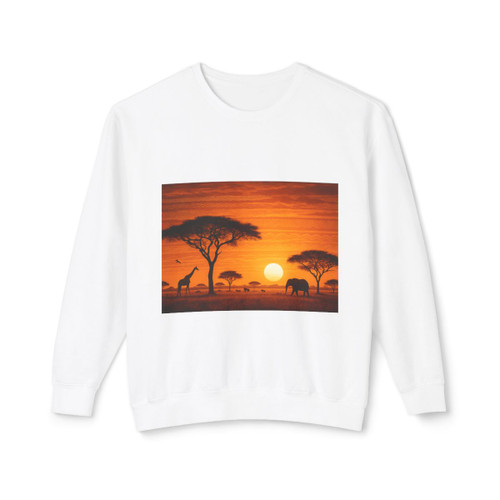 Savanna Dreamscape - Unisex Lightweight Crewneck Sweatshirt