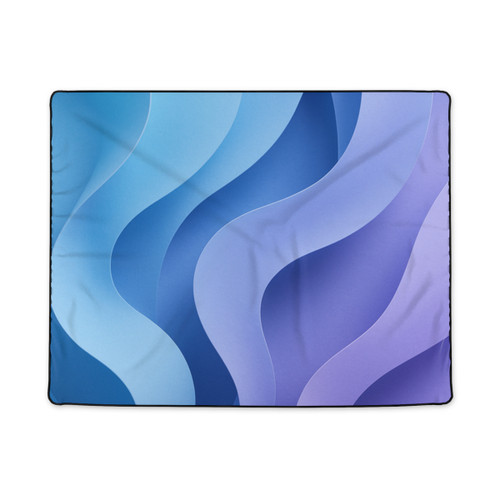 Ethereal Wave Symphony - Polyester Blanket