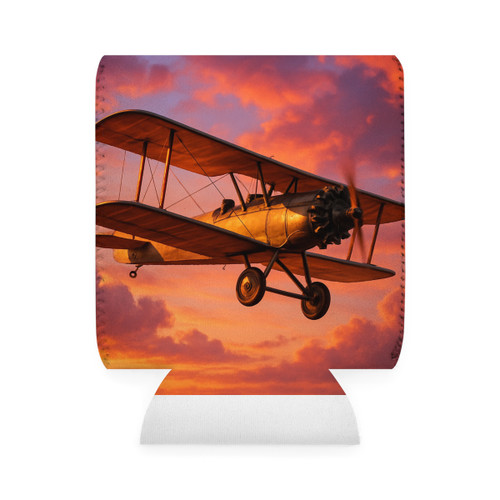 Vintage Flight Elegance - Can Cooler Sleeve