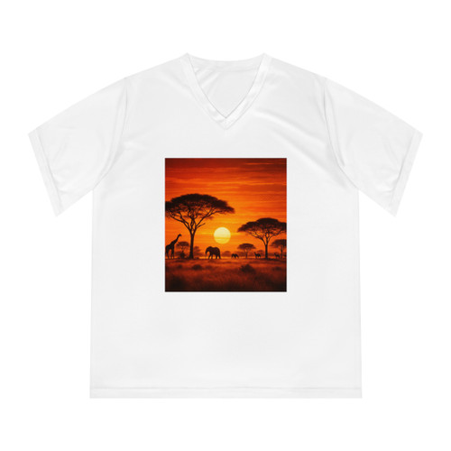 Savanna Dreamscape - Women's Performance V-Neck T-Shirt