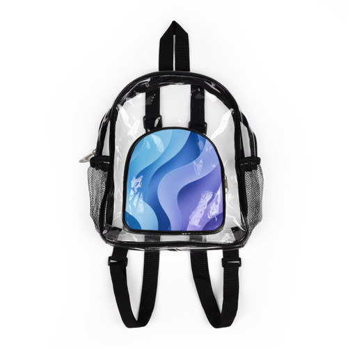 Ethereal Wave Symphony - Clear Stadium Backpack Ethereal Wave Symphony - Clear Stadium Backpack