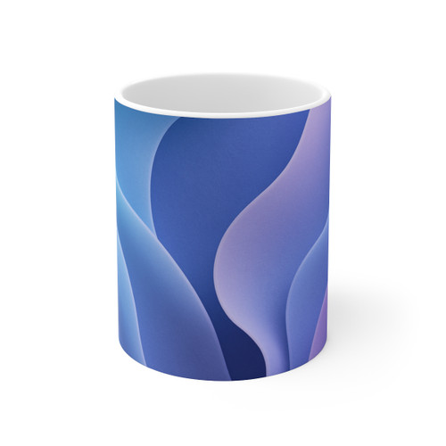 Ethereal Wave Symphony - Ceramic Coffee Cups, 11oz, 15oz