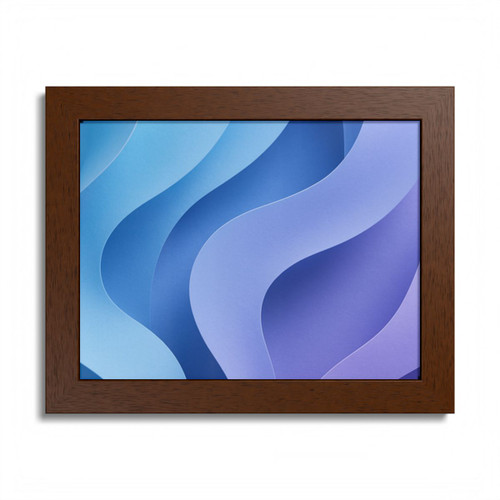 Ethereal Wave Symphony - Framed Poster, Multi-Color