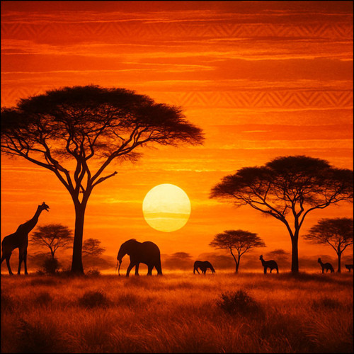 Savanna Dreamscape - Custom Cut Acrylic Ornament