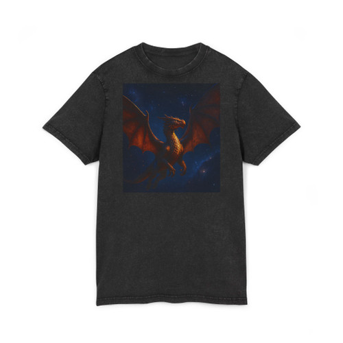 Celestial Emberwing - Acid Washed Round Neck Tee