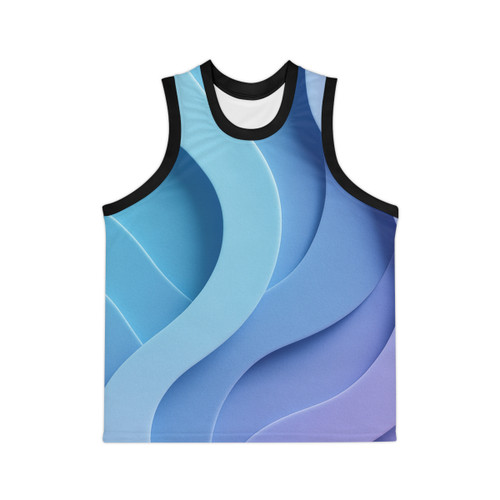 Ethereal Wave Symphony - Unisex Basketball Jersey (AOP)