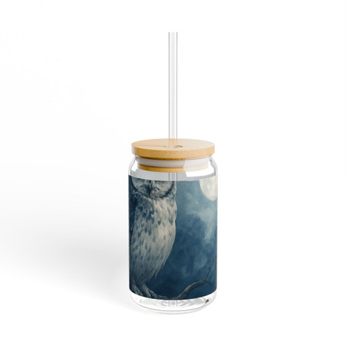 Ethereal Owl Watch - Sipper Glass, 16oz